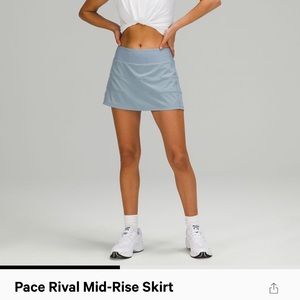 Lululemon Pace Rival Mid Rise Skirt